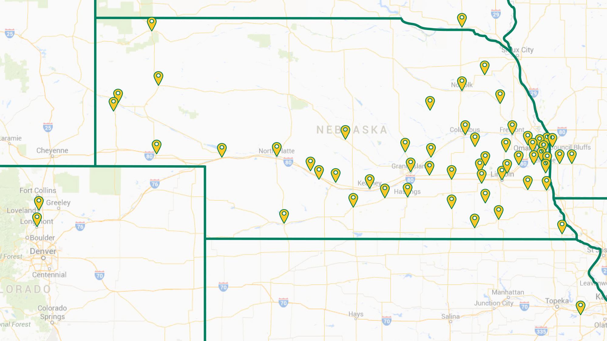 90 Runza® Locations